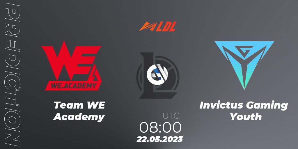 Team WE Academy - Invictus Gaming Youth: прогноз. 22.05.2023 at 09:00, LoL, LDL 2023 - Regular Season - Stage 2