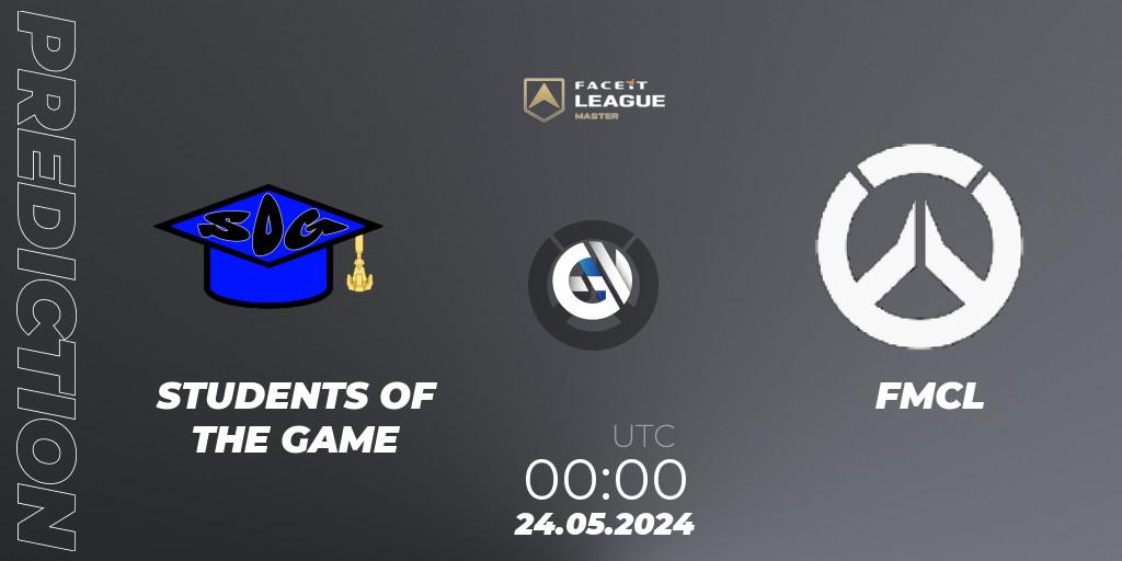 STUDENTS OF THE GAME - FMCL: прогноз. 24.05.2024 at 02:00, Overwatch, FACEIT League Season 1 - NA Master Road to EWC
