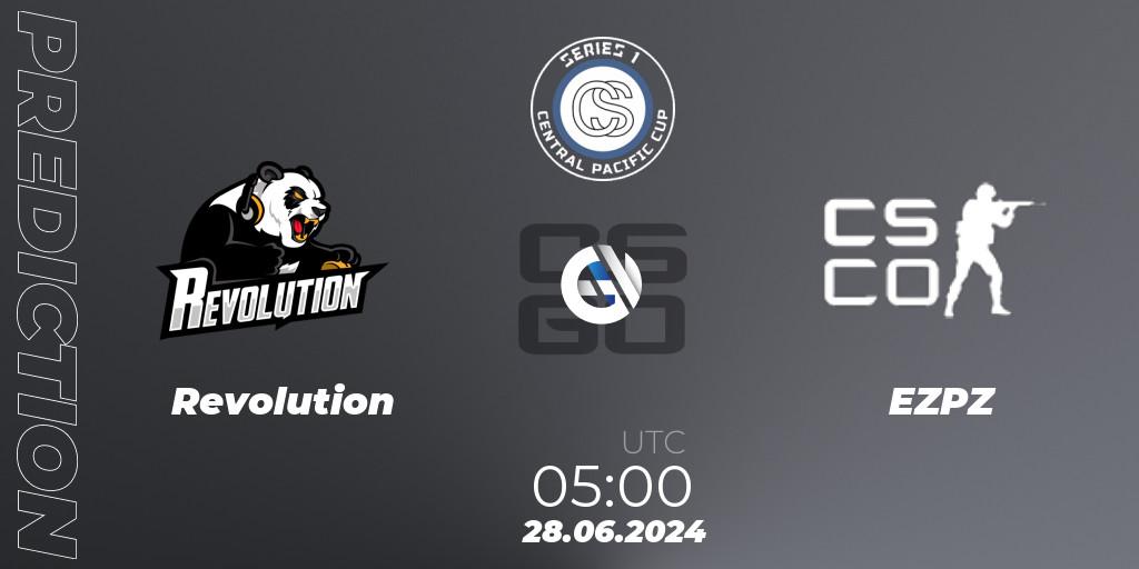 Revolution - EZPZ: прогноз. 27.06.2024 at 02:00, Counter-Strike (CS2), Central Pacific Cup: Series 1