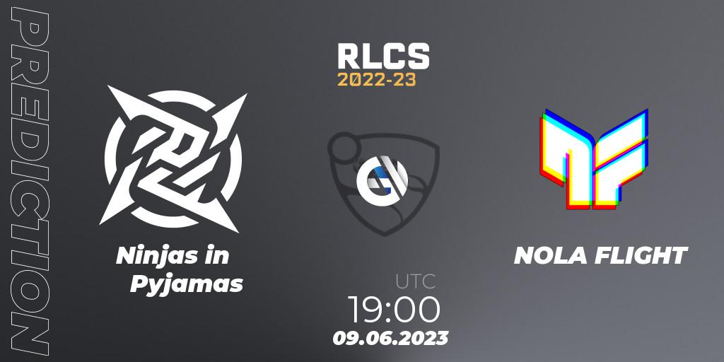 Ninjas in Pyjamas - NOLA FLIGHT: прогноз. 09.06.2023 at 19:00, Rocket League, RLCS 2022-23 - Spring: South America Regional 3 - Spring Invitational