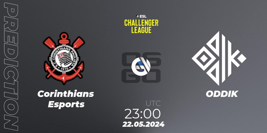 Corinthians Esports - ODDIK: прогноз. 22.05.2024 at 23:00, Counter-Strike (CS2), ESL Challenger League Season 47: South America