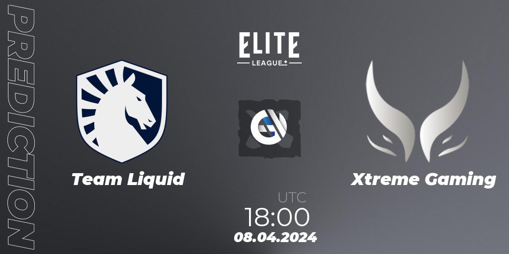 Team Liquid - Xtreme Gaming: прогноз. 08.04.24, Dota 2, Elite League: Round-Robin Stage