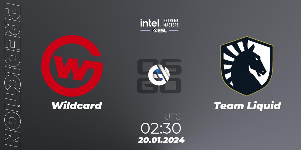 Wildcard - Team Liquid: прогноз. 20.01.24, CS2 (CS:GO), Intel Extreme Masters China 2024: North American Closed Qualifier