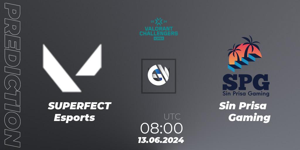 SUPERFECT Esports - Sin Prisa Gaming: прогноз. 13.06.2024 at 06:00, VALORANT, VALORANT Challengers 2024 Korea: Split 2