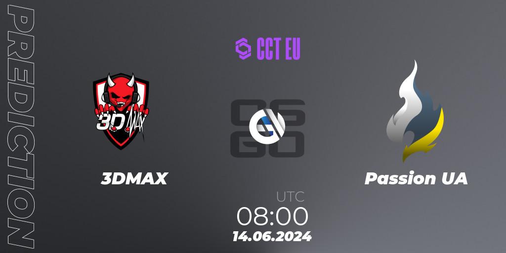 3DMAX - Passion UA: прогноз. 14.06.2024 at 08:00, Counter-Strike (CS2), CCT Season 2 Europe Series 5