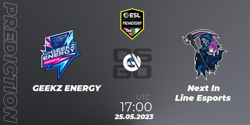 GEEKZ ENERGY - Next In Line Esports: прогноз. 25.05.2023 at 17:00, Counter-Strike (CS2), ESL Premiership Spring 2023