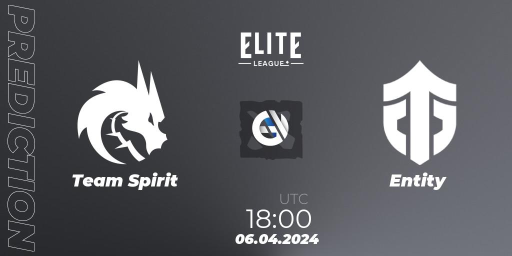 Team Spirit - Entity: прогноз. 06.04.24, Dota 2, Elite League: Round-Robin Stage