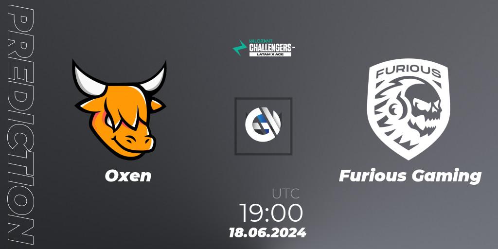 Oxen - Furious Gaming: прогноз. 18.06.2024 at 19:00, VALORANT, VALORANT Challengers 2024 LAS: Split 2