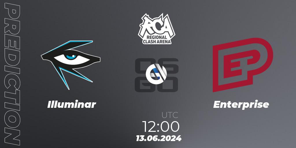 Illuminar - Enterprise: прогноз. 13.06.2024 at 12:00, Counter-Strike (CS2), Regional Clash Arena Europe