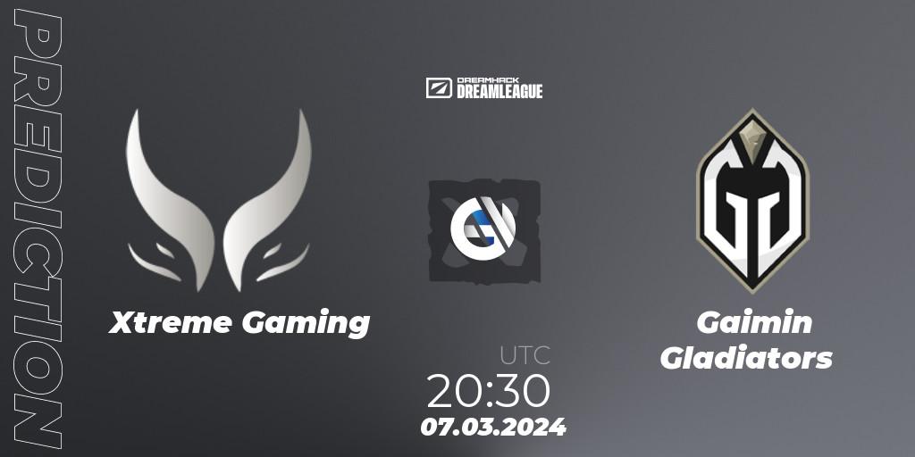 Xtreme Gaming - Gaimin Gladiators: прогноз. 07.03.24, Dota 2, DreamLeague Season 22