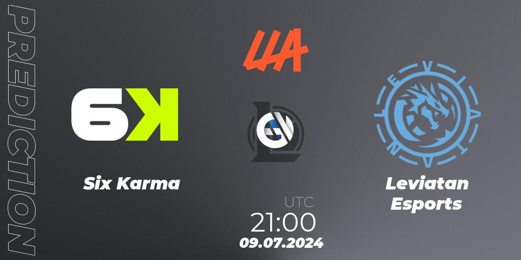 Six Karma - Leviatan Esports: прогноз. 09.07.2024 at 21:00, LoL, LLA Closing 2024 - Group Stage