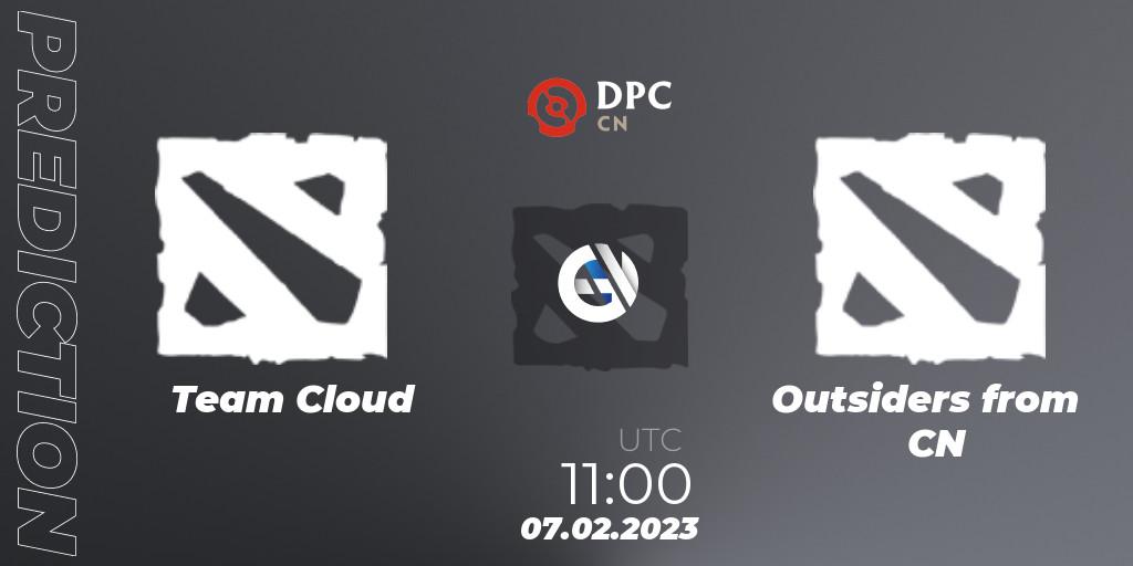 Team Cloud - Outsiders from CN: прогноз. 07.02.23, Dota 2, DPC 2022/2023 Winter Tour 1: CN Division II (Lower)