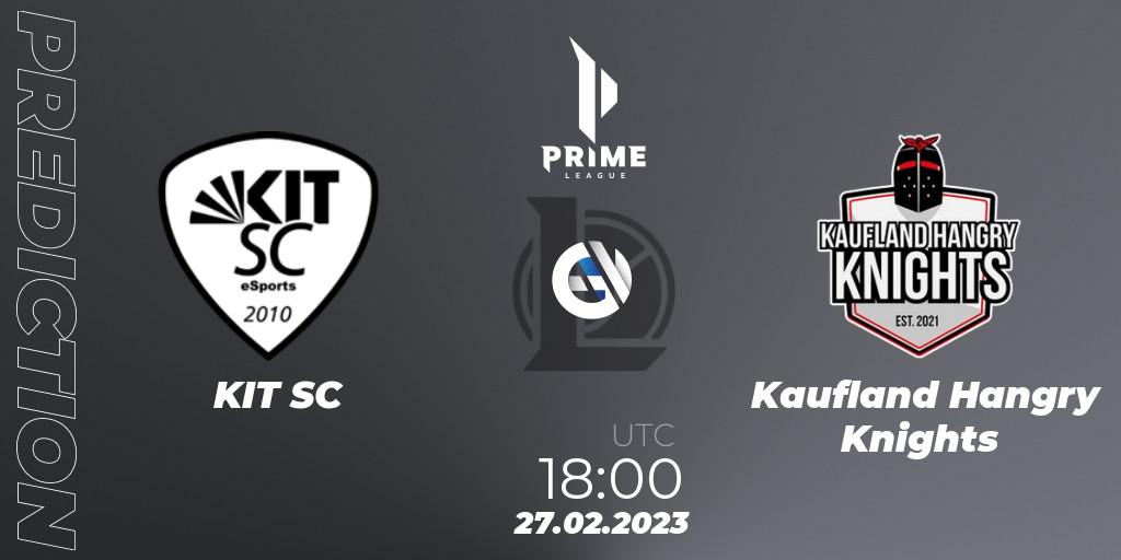 KIT SC - Kaufland Hangry Knights: прогноз. 27.02.2023 at 18:00, LoL, Prime League 2nd Division Spring 2023 - Group Stage