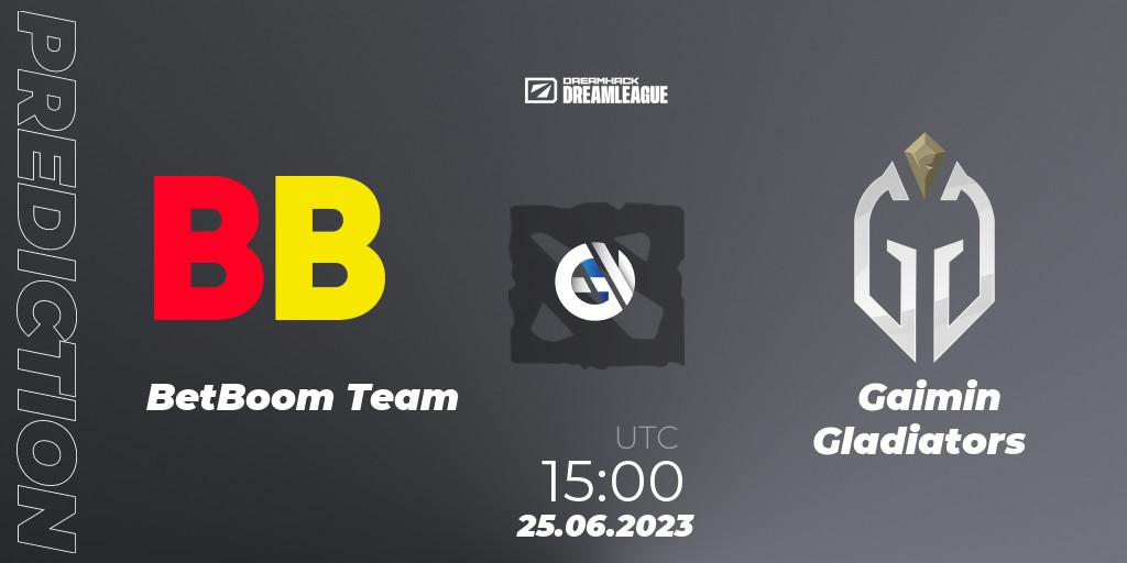 BetBoom Team - Gaimin Gladiators: прогноз. 25.06.23, Dota 2, DreamLeague Season 20