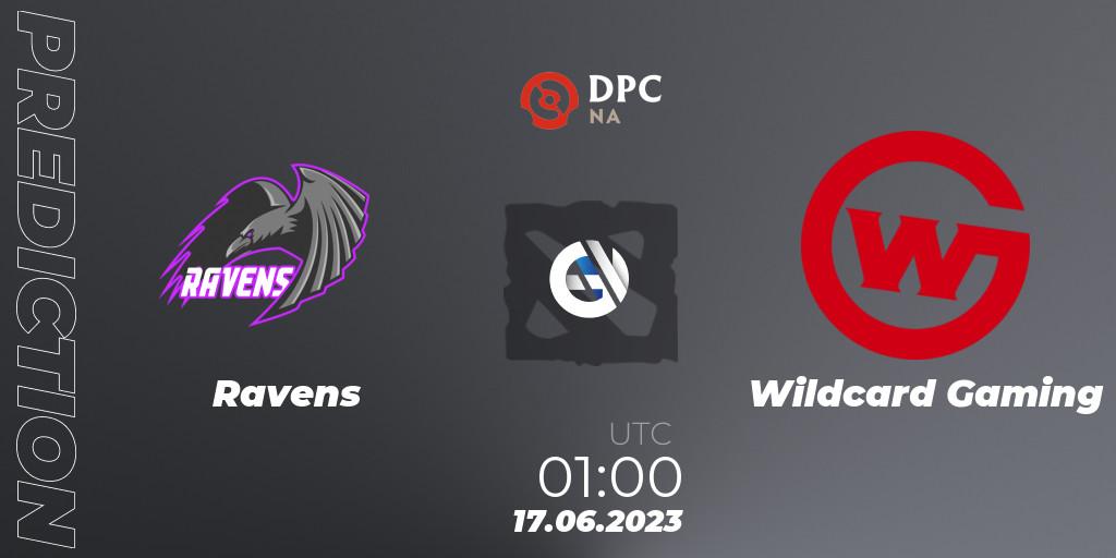 Ravens - Wildcard Gaming: прогноз. 17.06.23, Dota 2, DPC 2023 Tour 3: NA Division II (Lower)