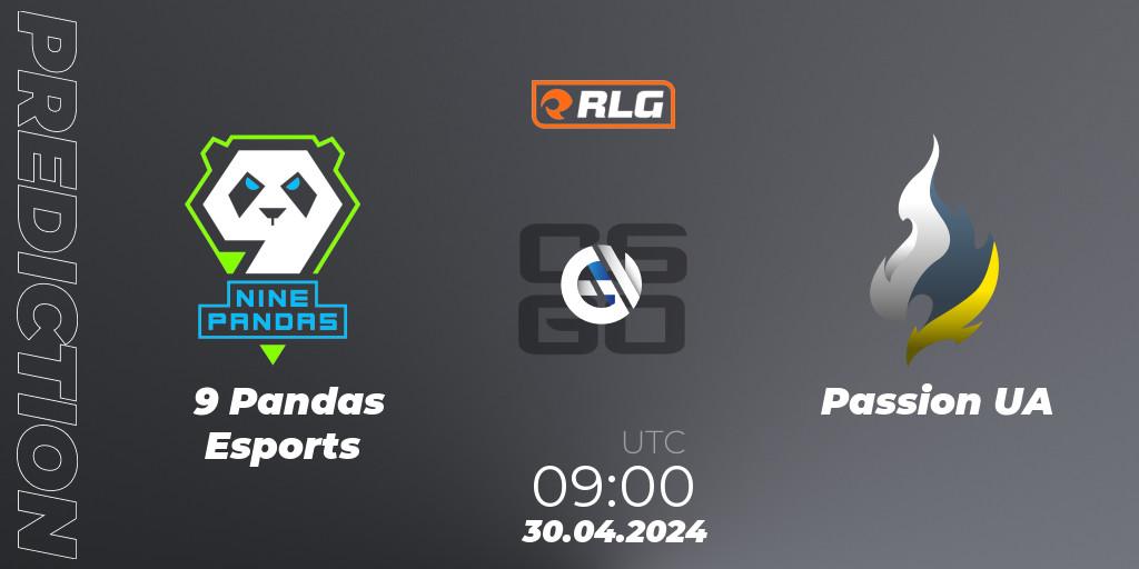 9 Pandas Esports - Passion UA: прогноз. 30.04.2024 at 09:00, Counter-Strike (CS2), RES European Series #3