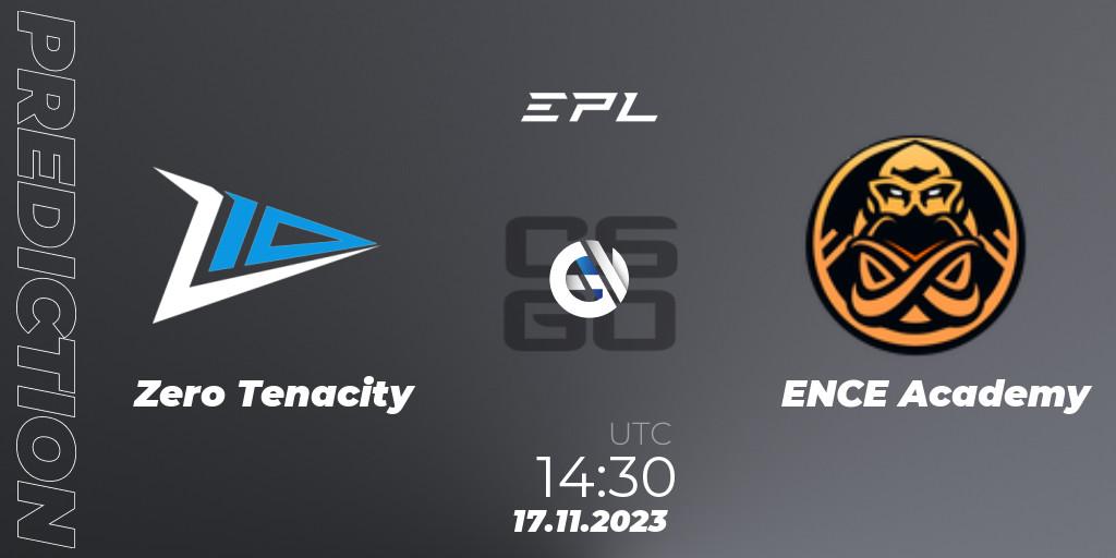 Zero Tenacity - ENCE Academy: прогноз. 17.11.23, CS2 (CS:GO), European Pro League Season 12: Division 2
