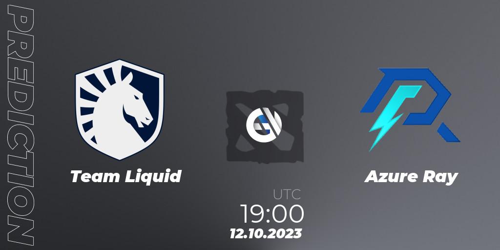 Team Liquid - Azure Ray: прогноз. 12.10.23, Dota 2, The International 2023 - Group Stage