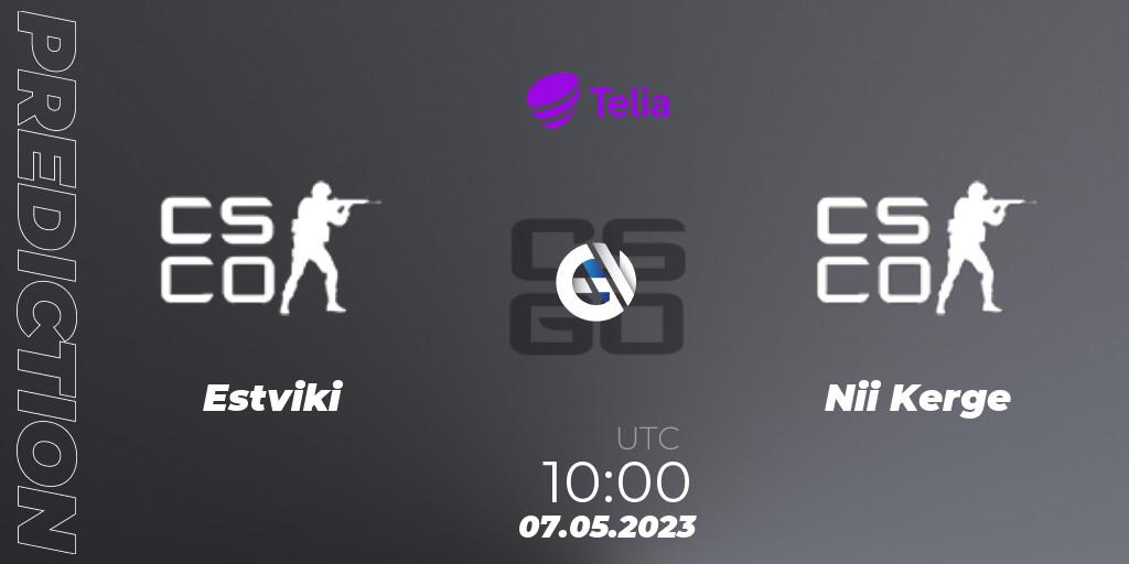 Estviki - Nii Kerge: прогноз. 07.05.2023 at 10:00, Counter-Strike (CS2), Telia Eesti Spring 2023