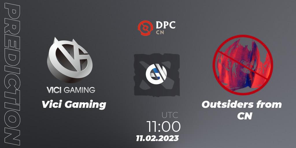 Vici Gaming - Outsiders from CN: прогноз. 11.02.23, Dota 2, DPC 2022/2023 Winter Tour 1: CN Division II (Lower)