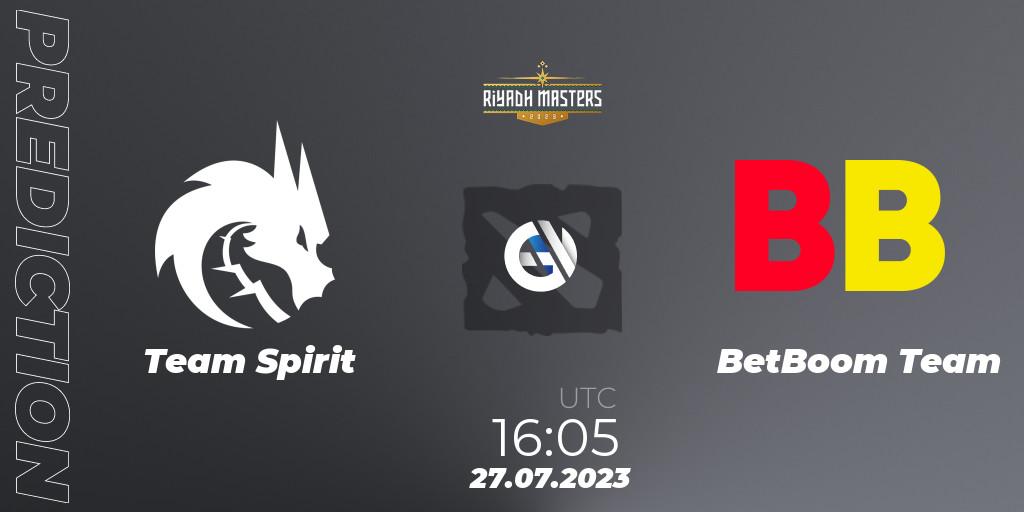Team Spirit - BetBoom Team: прогноз. 27.07.2023 at 17:08, Dota 2, Riyadh Masters 2023