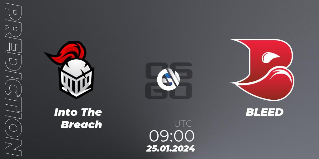 Into The Breach - BLEED: прогноз. 25.01.24, CS2 (CS:GO), European Pro League Season 13