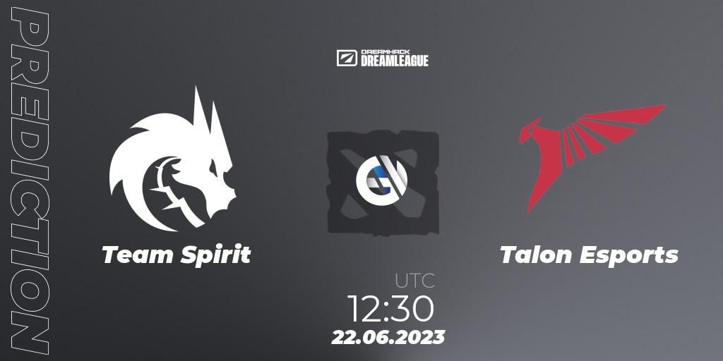 Team Spirit - Talon Esports: прогноз. 22.06.23, Dota 2, DreamLeague Season 20 - Group Stage 2