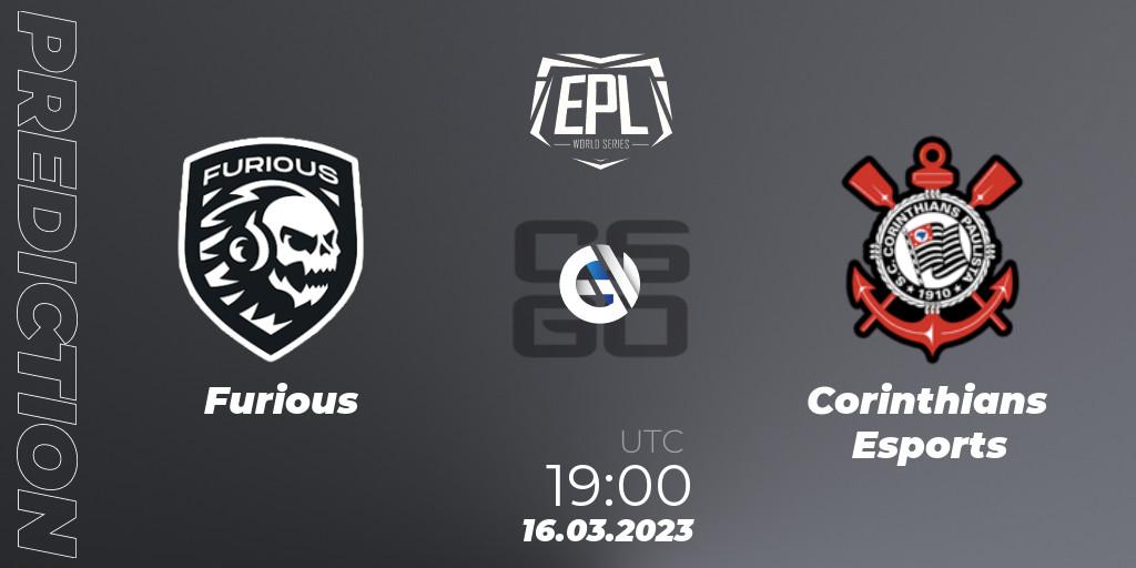 Furious - Corinthians Esports: прогноз. 18.03.2023 at 17:45, Counter-Strike (CS2), EPL World Series: Americas Season 3