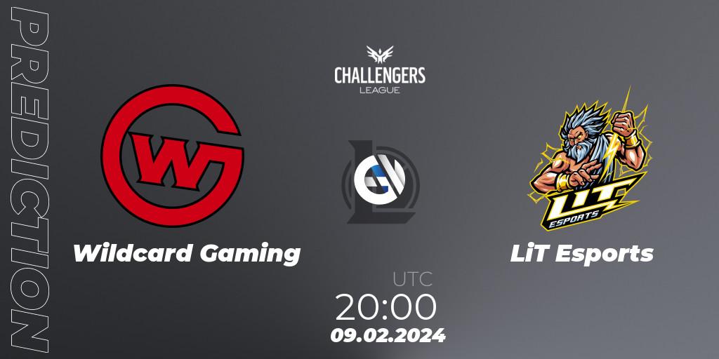 Wildcard Gaming - LiT Esports: прогноз. 09.02.2024 at 20:00, LoL, NACL 2024 Spring - Group Stage