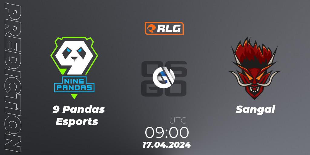 9 Pandas Esports - Sangal: прогноз. 17.04.2024 at 09:00, Counter-Strike (CS2), RES European Series #2