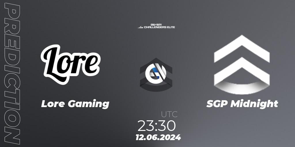 Lore Gaming - SGP Midnight: прогноз. 12.06.2024 at 22:30, Call of Duty, Call of Duty Challengers 2024 - Elite 3: NA