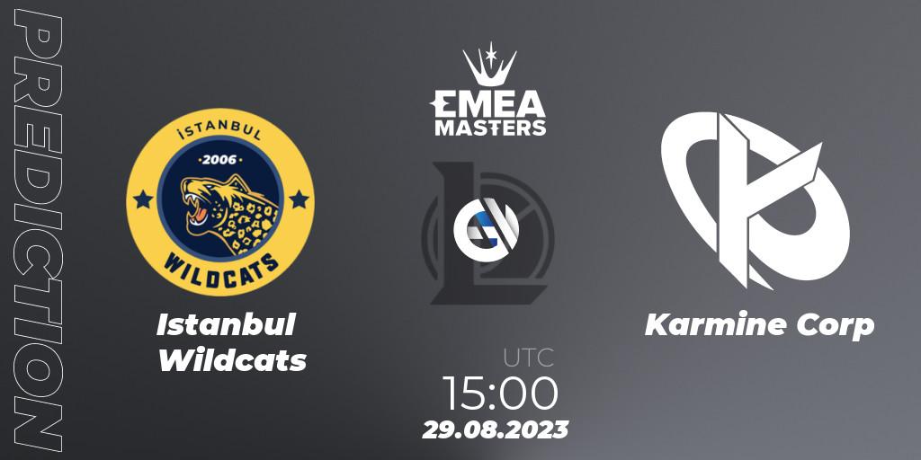 Istanbul Wildcats - Karmine Corp: прогноз. 29.08.23, LoL, EMEA Masters Summer 2023