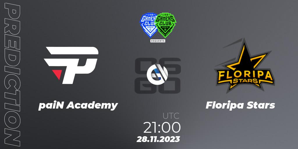 paiN Academy - Floripa Stars: прогноз. 28.11.2023 at 21:00, Counter-Strike (CS2), Gamers Club Liga Série B&C: Esquenta
