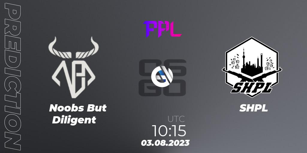 Noobs But Diligent - SHPL: прогноз. 03.08.2023 at 10:15, Counter-Strike (CS2), Perfect World Arena Premier League Season 5: Challenger Division