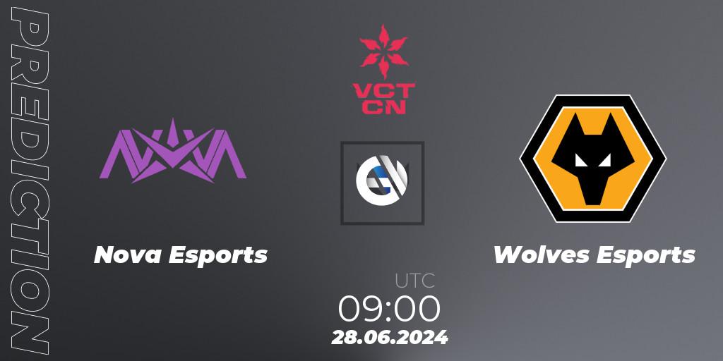 Nova Esports - Wolves Esports: прогноз. 28.06.2024 at 09:00, VALORANT, VALORANT Champions Tour China 2024: Stage 2 - Group Stage