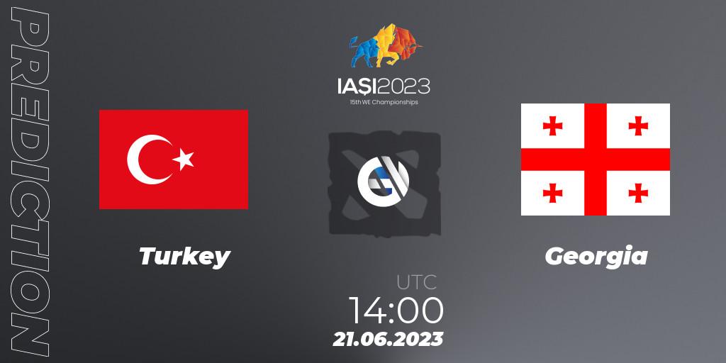 Turkey - Georgia: прогноз. 21.06.2023 at 14:00, Dota 2, IESF Europe B Qualifier 2023