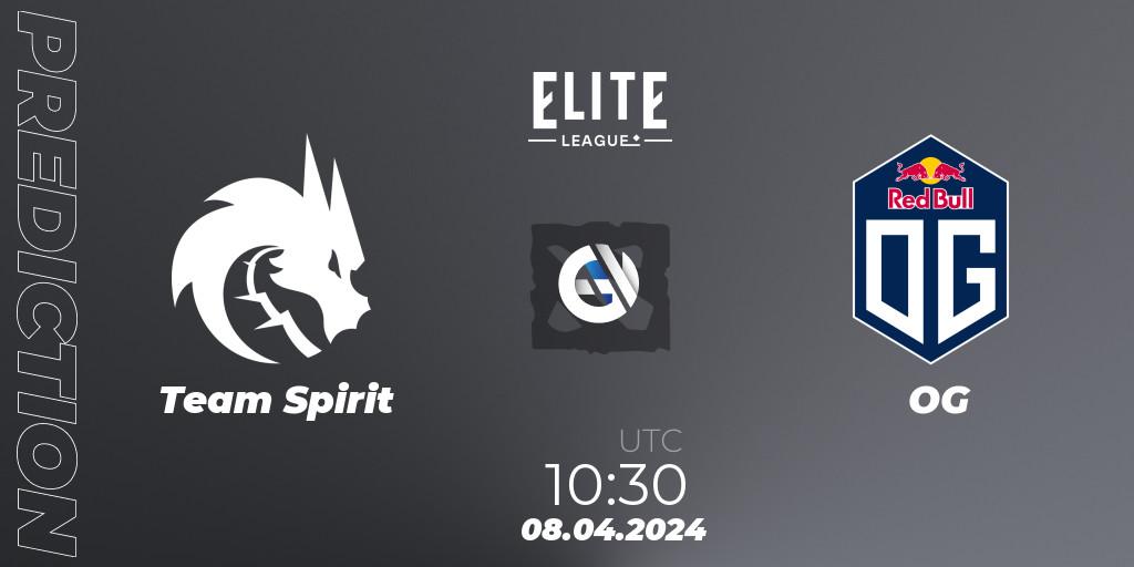 Team Spirit - OG: прогноз. 08.04.24, Dota 2, Elite League: Round-Robin Stage