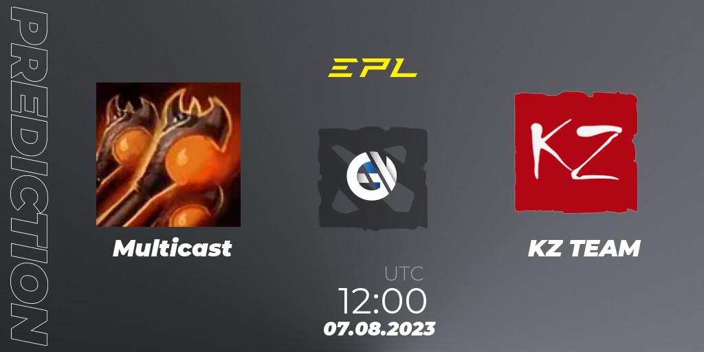 Multicast - KZ TEAM: прогноз. 07.08.2023 at 13:20, Dota 2, European Pro League Season 11
