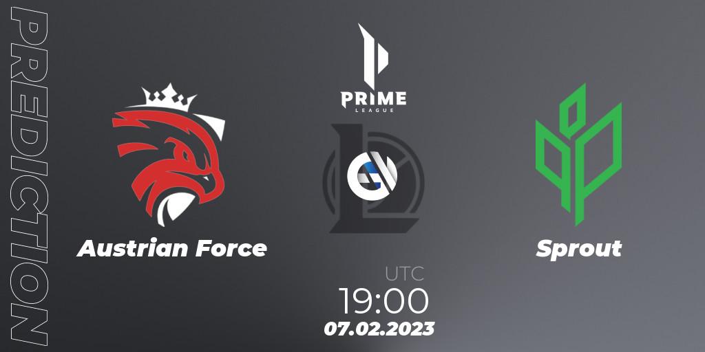 Austrian Force - Sprout: прогноз. 07.02.23, LoL, Prime League 2nd Division Spring 2023 - Group Stage
