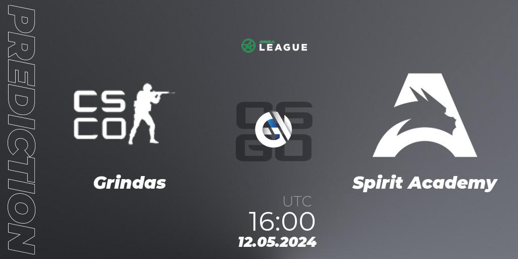Grindas - Spirit Academy: прогноз. 12.05.2024 at 16:00, Counter-Strike (CS2), ESEA Season 49: Advanced Division - Europe