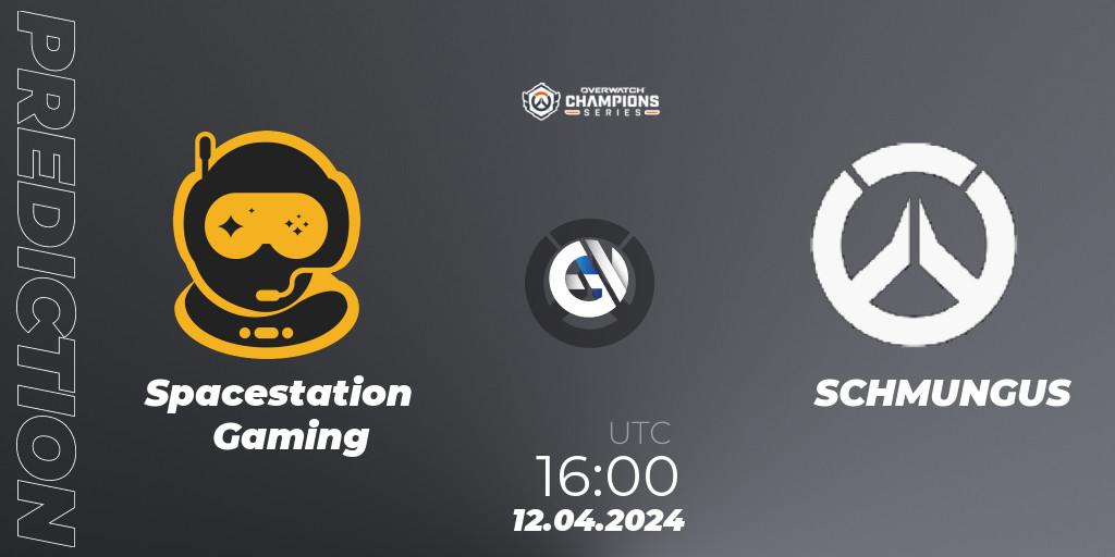 Spacestation Gaming - SCHMUNGUS: прогноз. 12.04.2024 at 16:00, Overwatch, Overwatch Champions Series 2024 - EMEA Stage 2 Group Stage