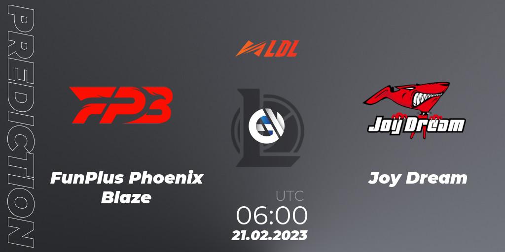 FunPlus Phoenix Blaze - Joy Dream: прогноз. 21.02.2023 at 06:00, LoL, LDL 2023 - Regular Season