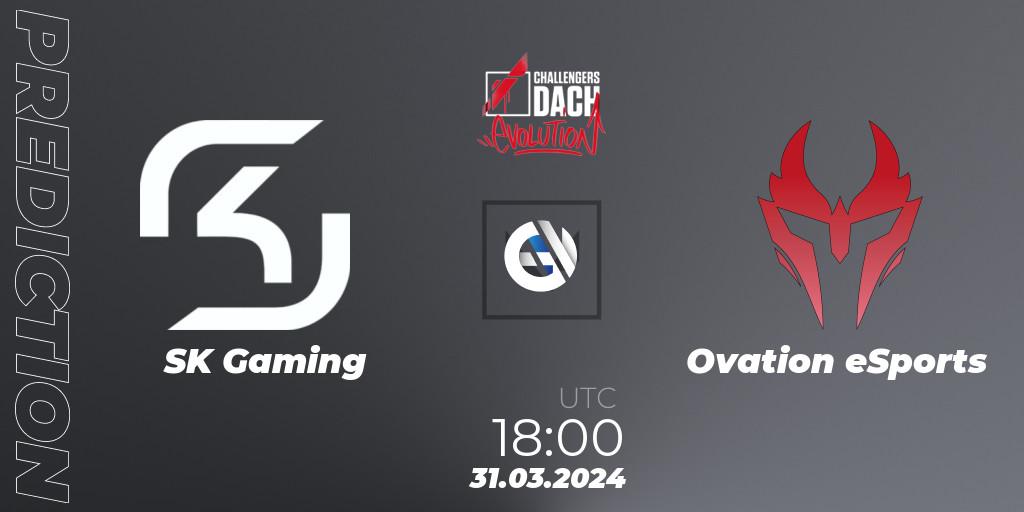 SK Gaming - Ovation eSports: прогноз. 07.04.2024 at 18:00, VALORANT, VALORANT Challengers 2024 DACH: Evolution Split 1
