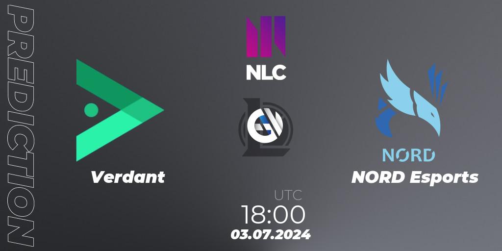 Verdant - NORD Esports: прогноз. 03.07.2024 at 18:00, LoL, NLC 1st Division Summer 2024