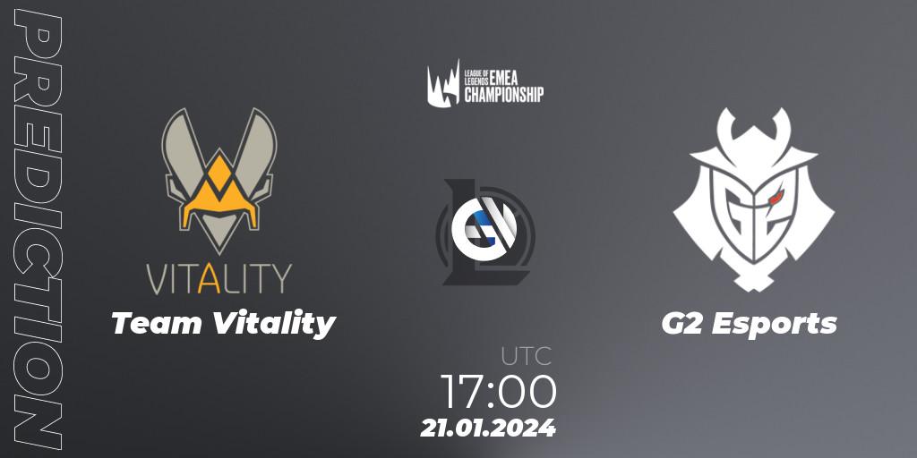 Team Vitality - G2 Esports: прогноз. 22.01.2024 at 19:00, LoL, LEC Winter 2024 - Regular Season