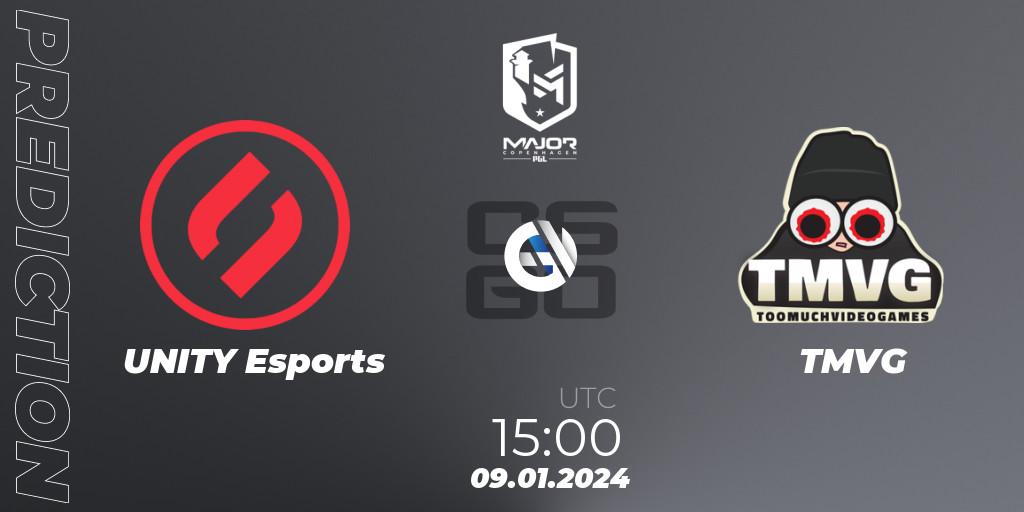 UNITY Esports - TMVG: прогноз. 09.01.2024 at 16:15, Counter-Strike (CS2), PGL CS2 Major Copenhagen 2024 Europe RMR Open Qualifier 1