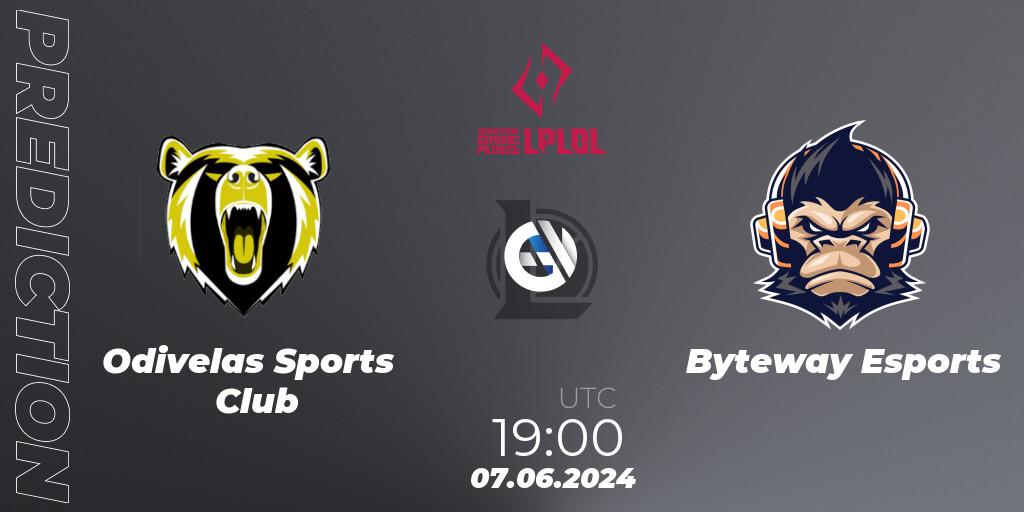 Odivelas Sports Club - Byteway Esports: прогноз. 07.06.2024 at 19:00, LoL, LPLOL Split 2 2024