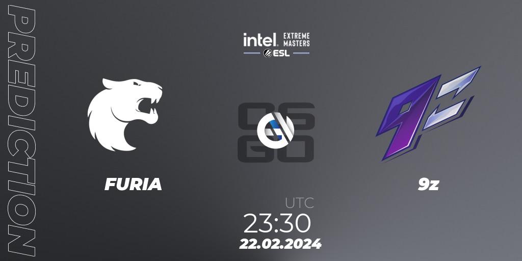FURIA - 9z: прогноз. 22.02.2024 at 23:30, Counter-Strike (CS2), Intel Extreme Masters Dallas 2024: South American Closed Qualifier
