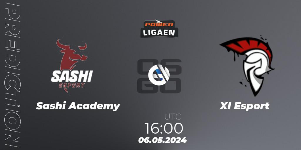 Sashi Academy - XI Esport: прогноз. 06.05.2024 at 16:00, Counter-Strike (CS2), Dust2.dk Ligaen Season 26