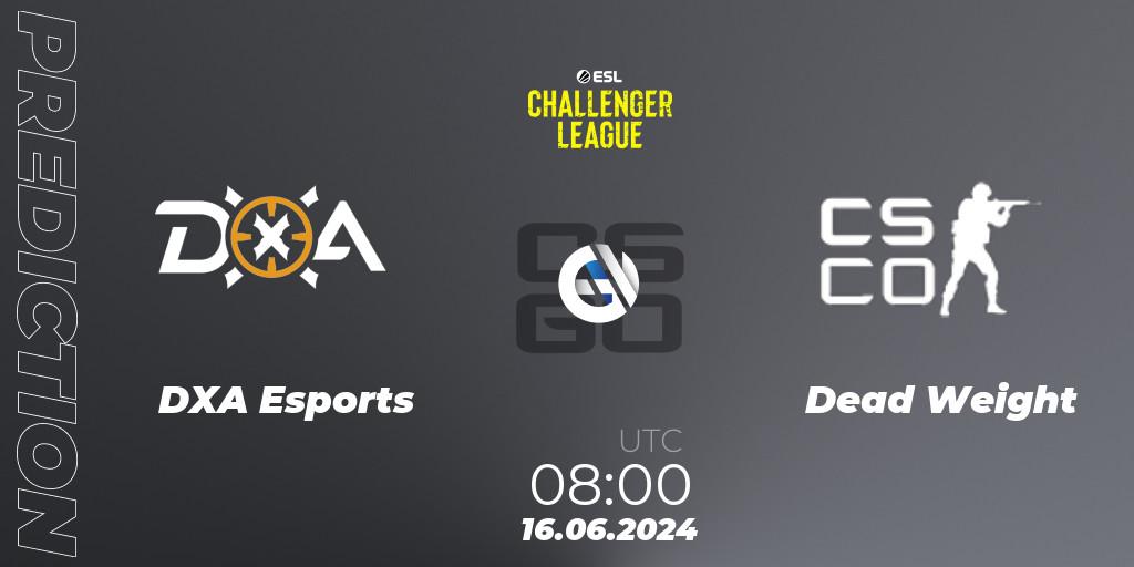 DXA Esports - Dead Weight: прогноз. 16.06.2024 at 08:00, Counter-Strike (CS2), ESL Challenger League Season 47 Relegation: Oceania